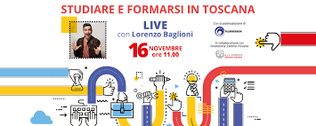 Immagine "Studiare e formarsi in Toscana Live", martedì 16 con Lorenzo Baglioni alla Compagnia